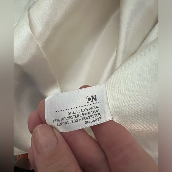 Old Navy - cream longer double breasted peacoat - Picture 10 of 10